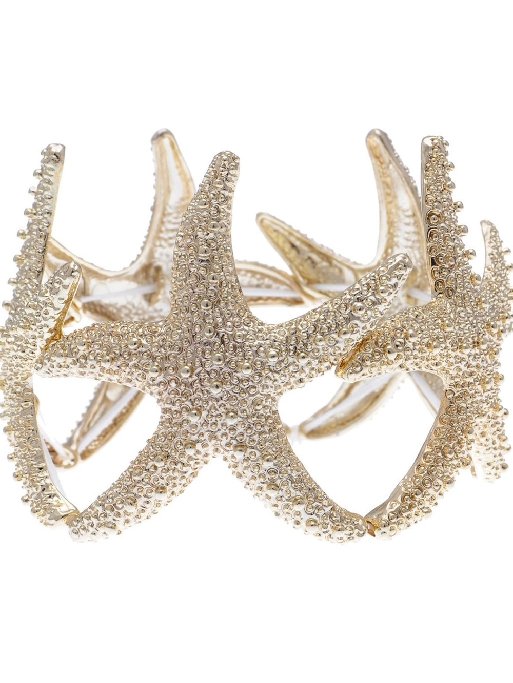 Gold Starfish Cuff Bracelet